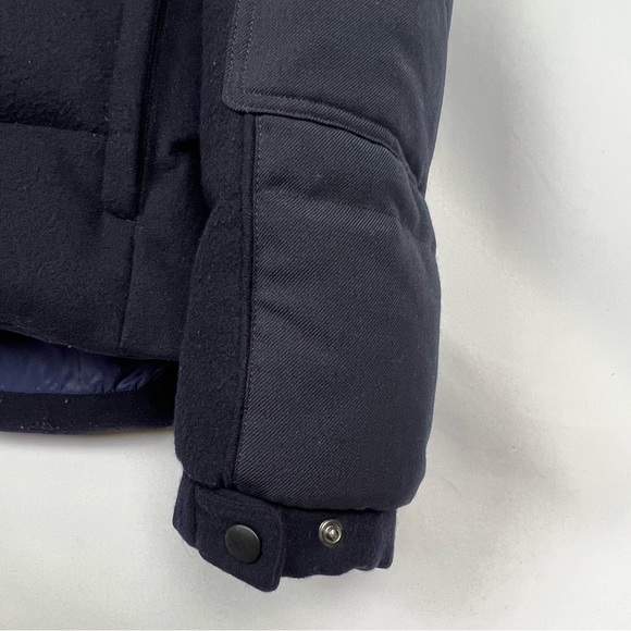Jil Sander x Uniqlo +J Padded Wool Down-Filled Hooded Jacket Men’s S Navy - Picture 6 of 12